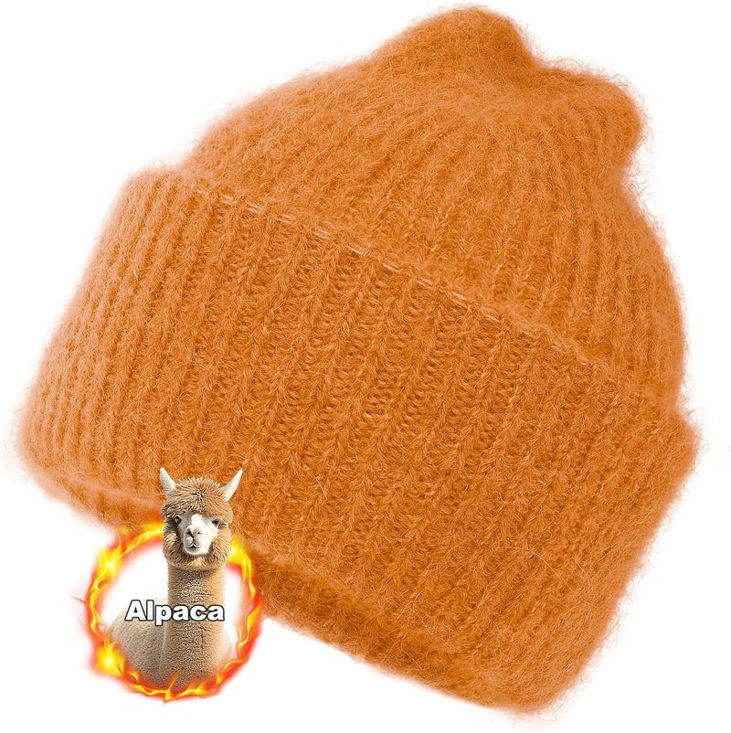 Silk Dream Alpaca Winter Hats for Kids Beanies Boys&Girls Toddler Beanie Hat Alpaca Wool Soft Fuzzy Warm Gift - Image 1